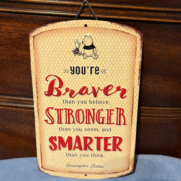 Disney’s Winnie the Pooh Inspirational Metal Sign - Picture 2 of 5